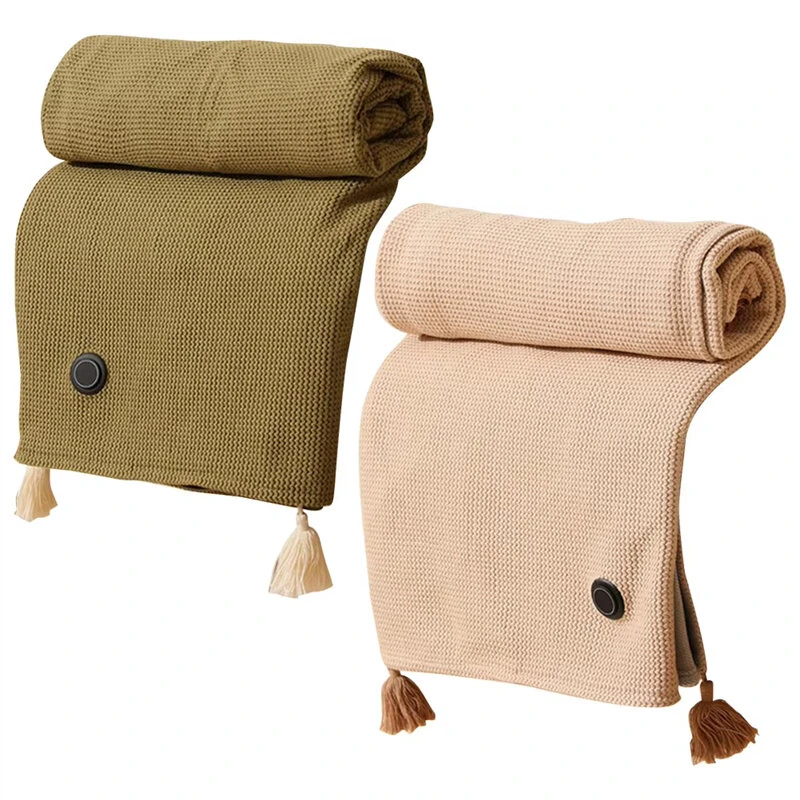 (image for) TENGOO Electric Heating Shawl USB Charging Warm Blanket Portable Outdoor Camping Thermostatic Single Quilt 150*80CM Mattress Office Sleeping Cover Nap